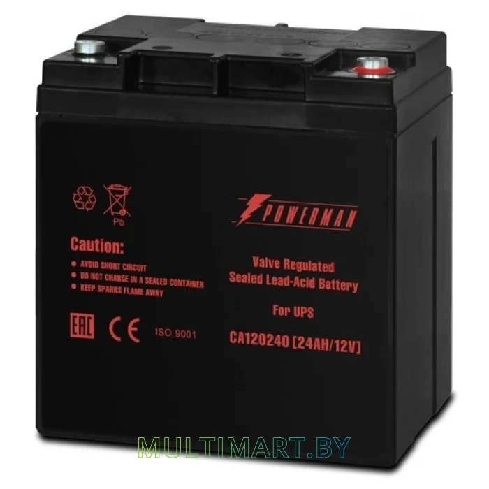 Аккумулятор для ИБП Powerman CA12240/UPS (12В/24 А·ч)